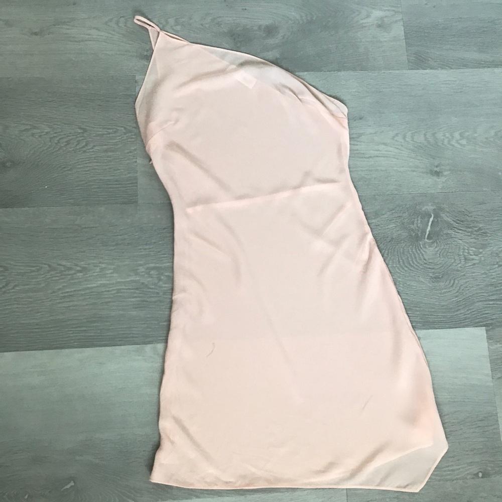 ALC WOMENS DRESS PINK ONE SHOULDER MINI 0